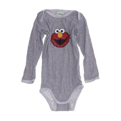 Body (Grå, Flerfärgad) från Sesame Street Ekologisk bomull, Viskos