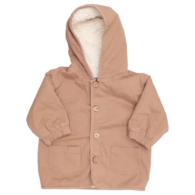 Veste (Marron) de Play Up Élasthane, Coton biologique