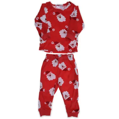 Pyjama (Rood, Wit) van Ergee Polyester