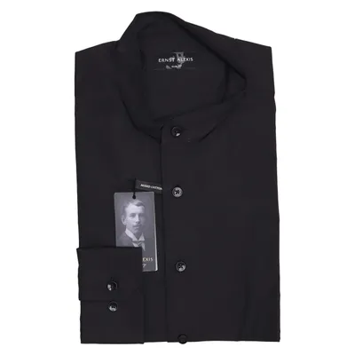 Skjorte (Sort) fra Ernst Alexis Bomuld, Polyester