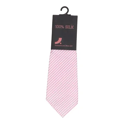 Krawatte (Pink, Weiß) von Dressmann Seide
