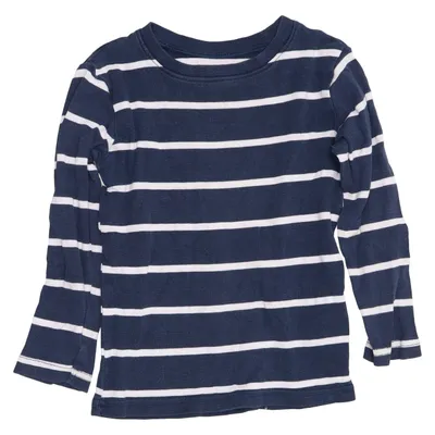 Lange mouwen shirt (Wit, Blauw) van H&M Basic Katoen