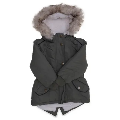 Vinterjacka (Grön, Beige) från Kiki & Koko Elastan, Polyester