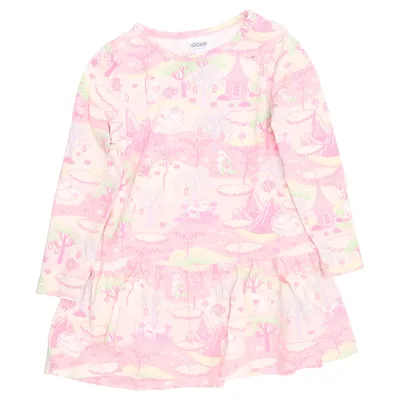 Dress (Pink, Multicolored) from Moomin by Martinex Cotton, Elastane