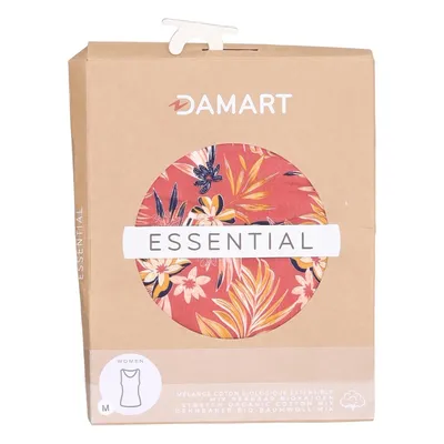 Linne (Röd, Flerfärgad) från Damart Elastan, Ekologisk bomull, Polyester
