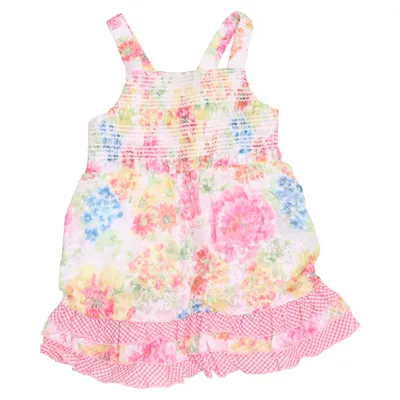Robe (Blanc, Rose, Multicolore) de Pampolina Coton, Polyester