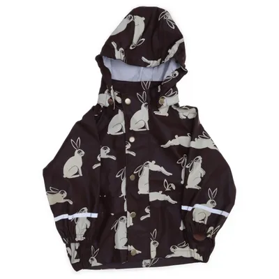 Regnjacka (Brun, Beige) från Mini Rodini Polyuretan