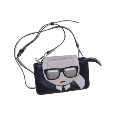 Axelremsväska (Svart, Flerfärgad) från Karl Lagerfeld Skinn