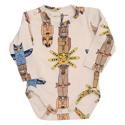 Body (Beige, Multicolore) de Mini Rodini Élasthane, Coton biologique