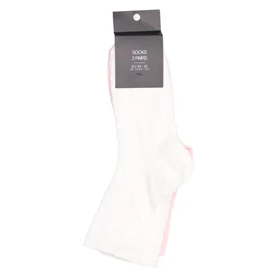 Socks (White, Pink) from Accessories Cotton, Elastane, Polyester
