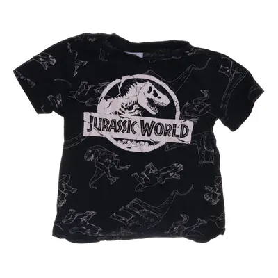 T-shirt (Sort, Hvid) fra Jurassic World Bomuld