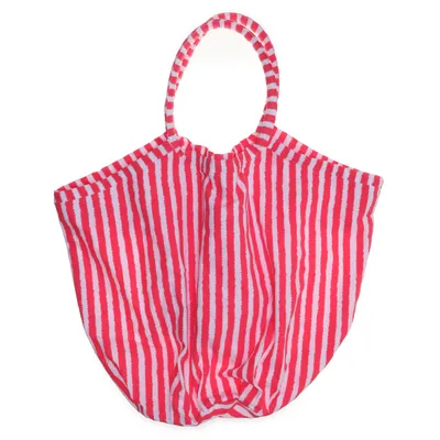 Strandväska (Vit, Rosa) från Bruka Design