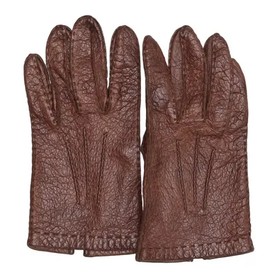 Gants en cuir (Marron) de Pecca Cuir