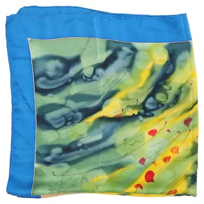 Cache-col (Bleu, Multicolore) Soie