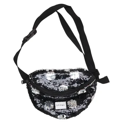 Waist bag (Black, Silver) from Spiral