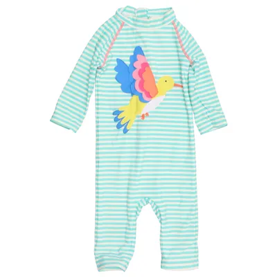 UV-kläder (Vit, Turkos) från Baby Boden Elastan, Polyamid, Polyester