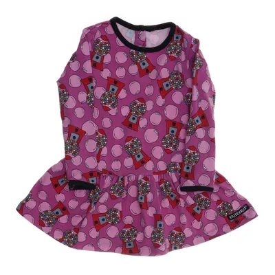 Dress (Purple, Multicolored) from Villervalla Elastane, Organic cotton