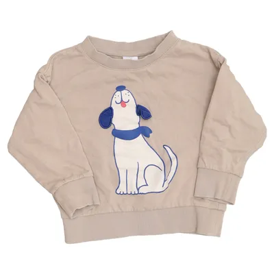 Collegetröja (Beige, Blå, Vit) från Lindex Kids Bomull