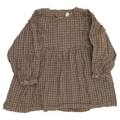 Klänning (Grön, Beige) från Wheat Ekologisk bomull