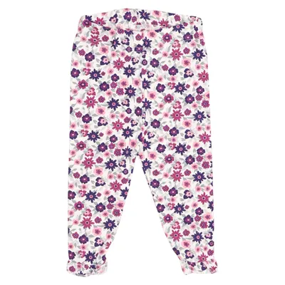 Leggings (Vit, Flerfärgad) från Lingon & Blåbär Bomull, Elastan