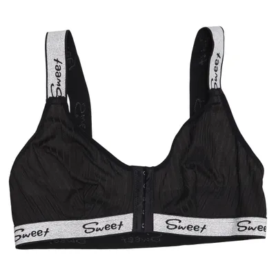 Bralette (Zwart, Zilver) van Sweet