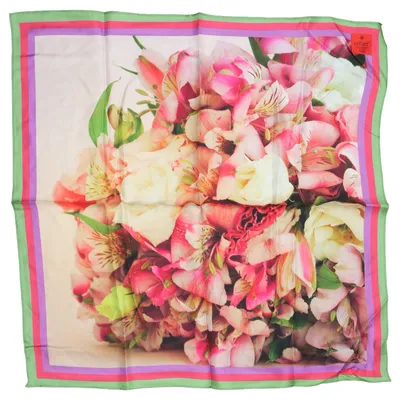 Scarf (Rosa, Grön, Flerfärgad) från Erfurt Silke