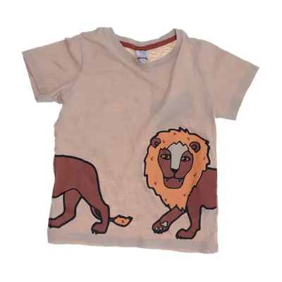 T-shirt (Beige, Brun, Orange) från Lindex Kids Bomull