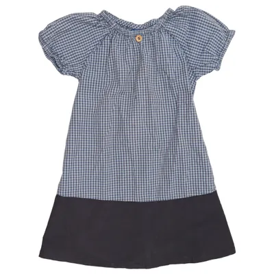 Jurk (Blauw, Grijs) van Finkid Katoen, Polyamide