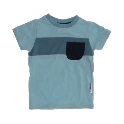 T-shirt (Blå, Grön) från Geggamoja Elastan, Ekologisk bomull