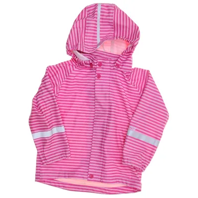 Regnjacka (Rosa, Vit) från Reima Polyester, Polyuretan