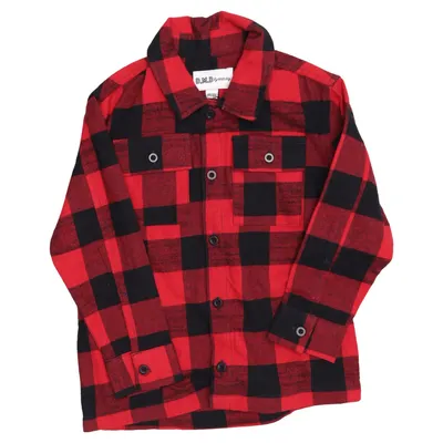 Flanellskjorta (Röd, Svart) från D.M.D by Denim Day Bomull