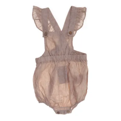 Overalls shorts (Beige) fra Lil' Atelier Linned, Økologisk bomuld