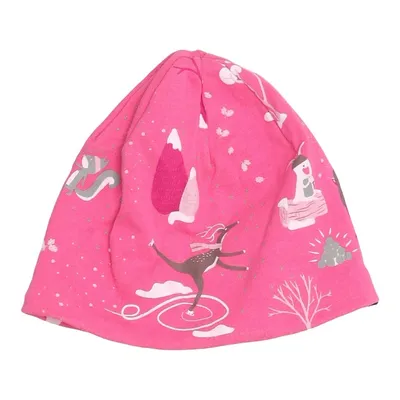 Beanie (Pink, Multicolored) from Stadium Cotton, Elastane, Polyester