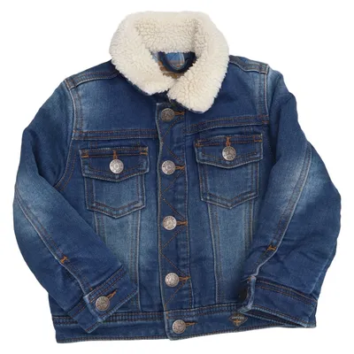Fodrad jeansjacka (Blå) från Colorado Bomull, Elastan, Polyester, Viskos