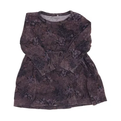 Klänning (Brun, Flerfärgad) från Name It Elastan, Modal, Ekologisk bomull