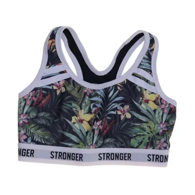 Sport-bh (Groen, Meerkleurig) van Stronger Elastaan, Polyester