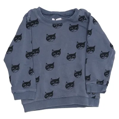 Sweatshirt (Blue, Black) from Filou & Friends Cotton