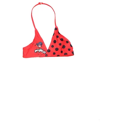 Haut de bikini (Rouge, Noir) de Miraculous Élasthane, Polyester