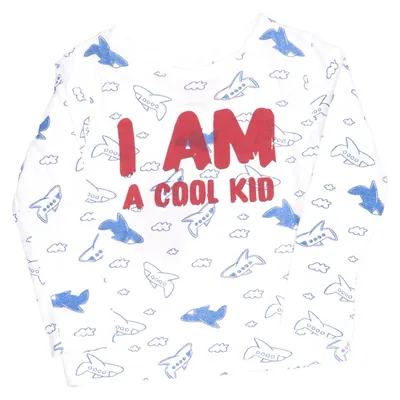 Long sleeve T-shirt (White, Blue, Multicolored) from Koton Baby Cotton