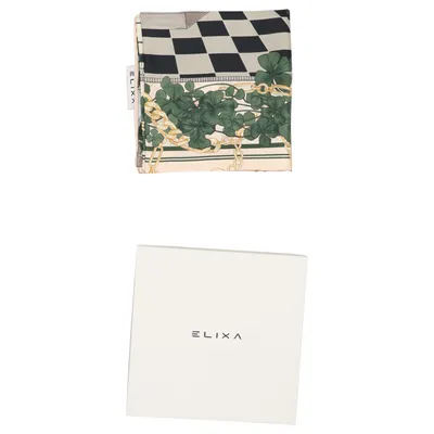 Halsdoek (Beige, Groen, Meerkleurig) van Elixa Zijde