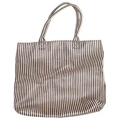 Strandtaske (Sort, Beige) fra Samsøe & Samsøe