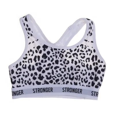 Sport-BH (Vit, Svart) från Strömberg Elastan, Polyester