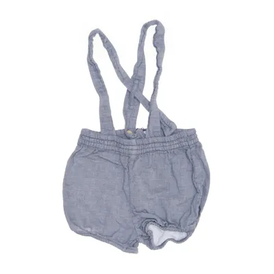 Dungaree shorts (Blue) from H&M Cotton