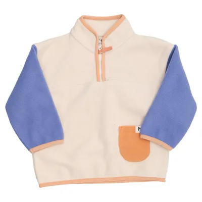 Fleecetröja (Beige, Blå) från Minimarket Återvunnen polyester