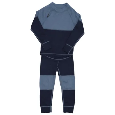 Baselayer (Blå, Grå) fra Ullmax Merinould, Polyamid, Polyester