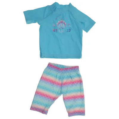 UV beschermende kleding (Blauw, Meerkleurig) van Lily & Dan Elastaan, Polyamide