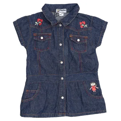 Denim dress (Blue, Multicolored) from Alfons Åberg Cotton