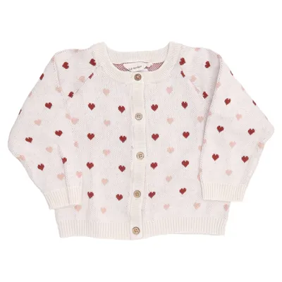 Cardigan (Beige, Rouge, Rose) de Lil' Atelier Coton biologique