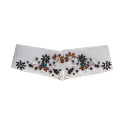 Shirt collar (White, Multicolored) from Handmade