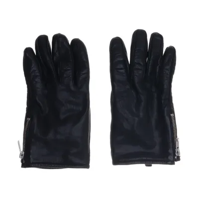 Läderhandskar (Svart) från Bläck Polyester, Skinn